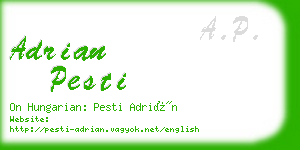 adrian pesti business card